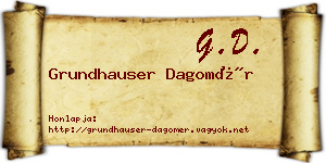 Grundhauser Dagomér névjegykártya